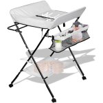 Swanew table à langer baignoire table à langer matelas à langer pliable avec coussin Swanew table à langer baignoire table à langer matelas à langer pliable avec coussin