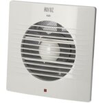 Hepoluz - extracteur d'air simple flux carr pour salle de bain, wc, cuisine classic 120 mm blanc 500. ...