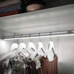 Hera led armoire barre 24v 11, 5w 1200mm 4000k chrome ou mat