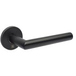 Heracles - b�quille double sur rosace jade slim noir mat bec de cane diam�tre 19mm sl02 b - inox - sl02n ...