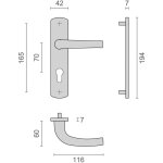 Heracles - ensemble sur plaques salome home entraxe 165mm cl� i f9 inox b - salome - 34