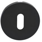 Heracles - paire de rosaces jade slim en inox cl� l ronde noire b - inox - sl06n