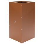 Herstera - garden bac � plantes en m�tal cube grille 50x50x100 cm