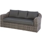 Hesperide - canapé de jardin mooréa terre d ombre 3 places aluminium traité époxy en résine tressée - ... Hesperide - canapé de jardin mooréa terre d ombre 3 places aluminium traité époxy en résine tressée - ...