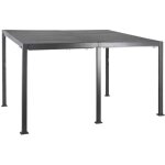 Pergola bioclimatique avila 4 x 3 m graphite en aluminium - hespride
