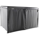 Hesperide - rideaux pour pergola avila ardoise 4x3m en polyester - hespride