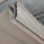Hesperide - toile de pergola belize ardoise 2, 95x2, 92m pour pergola belize 6x3. 5m - hespride