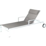Hesperide - transat ocala noisette & blanc 2 roues en aluminium trait poxy - hespride