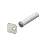 Hettich - lot de 2 aimants  pression plastique l. 41 x diam. 10 mm