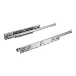 Hettich - coulisse pour tiroir bois push to open 25kg - longueur : 520 mm