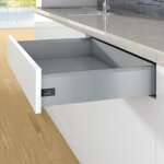 Hettich ? kit tiroir coulissant 550 mm ? hauteur 126 mm ? tiroir simple droit / gauche ? coulisses vendues ...