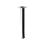 Pied table basse cylindrique fixe acier chromé gris - hettich Pied table basse cylindrique fixe acier chromé gris - hettich