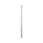 Hettich - pied de table basse cylindrique fixe acier chromé gris, 70 cm Hettich - pied de table basse cylindrique fixe acier chromé gris, 70 cm