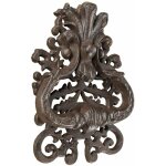 Heurtoir de porte dcoratif en fonte marron ? motif classique - homescapes