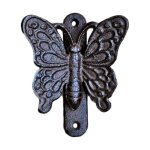 Heurtoir porte fonte papillon 12x10x4cm