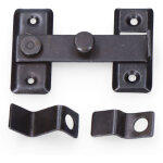 Heurtoir r�versible 8cm h zinc noir edm