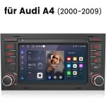 Hexinex autoradio android 14 compatible carplay 1 + 32 go pour audi a4 b6 b7 2000 - 2009