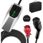 Hexinex chargeur mural triphas� cee de type 2 pour v�hicules �lectriques 11 kw, 16 a avec c�ble de recharge ...