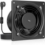 Hg power extracteur d'air 150mm - 525m� / h salle de bain silencieux avec clapet antiretour, interrupteur, ...