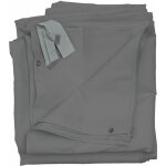 Hhg - lot de 4 c�t�s pour pergola cadiz, panneau lat�ral de remplacement 4x4m, polyester, gris