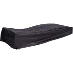 Hhg - 652, housse bche de protection, meubles de jardin, chaise longue, 40x200x85cm, anthracite