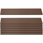 Hhg - lot de 7 lattes pour brise - vue en wpc sarthe, planches brise - vent, env. 1m², 90cm, brun Hhg - lot de 7 lattes pour brise - vue en wpc sarthe, planches brise - vent, env. 1m², 90cm, brun