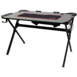 Hhg - bureau 177, table d'ordinateur, bureau de jeunesse, jeu en ligne, 120x75cm noir Hhg - bureau 177, table d'ordinateur, bureau de jeunesse, jeu en ligne, 120x75cm noir