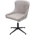 Chaise de bureau hhg 070, fauteuil, pivotant, rglable en hauteur, mtal, vintage, , tissu / textile ...