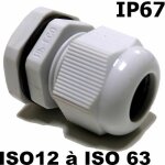 Hilpress - presse �toupe iso ip67 + contre �crou - dimensions - m25 - � 13 - 18mm - per�age 25, 5mm