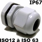 Hilpress - presse �toupe iso ip67 + contre �crou - dimensions - m32 - � 14 - 21mm - per�age 32, 5mm