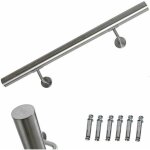 Hm004 - 190 main courante d'escalier 190cm, rampe d'escalier en inox diam�tre 42mm, usage int�rieur et ...