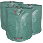 Hobbytech - lot de 3 sacs de jardin pour feuilles 120 litres