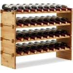 Hoerfuriy - casier  vin de 36 bouteilles, stockage du vin en bois, porte - vins et etagre de prsentation ...
