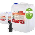 H�fer chemie gmbh - bio�thanol 100% 12 x 10 l de haute puret� pour chemin�e � �thanol