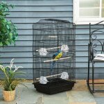 Hofuton cage � oiseaux voli�re avec mangeoires perchoirs plateau excr�ment amovible cage pour canaris ...