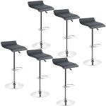 Hofuton tabourets de bar - lot de 6 - chaise de bar pour cuisine maison - noir