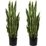 Hollyone 2pcs plante artificielle grande, cactus artificiel, h: 94cm plantes artificielles interieur ...