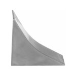 Embout finition pour profil d'tanchit pour plan de travail, finition du profil, granit fonc pvc 23x23 ...