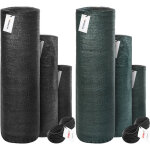 Holzbrink filet d?ombrage potager 40%, brise - vent pour serres 38g / m, vert fonc + corde de fixation ...