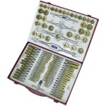 Holzmann - 110 pi�ces taraud et fili�re � fileter m�trique tin maschinen h070300003 m�trique m2, m3, ...