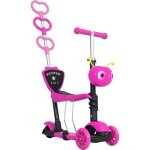 Homcom 5 en 1 trottinette pour enfants trottinette 3 roues �volutive hauteur guidon r�glable charge max. ...