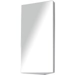 Homcom - armoire miroir salle de bain armoire de toilette murale meuble d'angle 2 tagres dim. 30l x ...