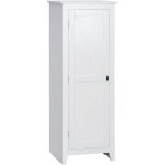Homcom armoire de rangement buffet cuisine meuble de rangement pour salle de bain gain de place style ...