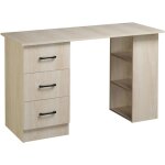 Homcom - bureau informatique table multi - fonctions 3 tiroirs 2 étagères dim. 120l x 49l x 72h cm mdf ... Homcom - bureau informatique table multi - fonctions 3 tiroirs 2 étagères dim. 120l x 49l x 72h cm mdf ...