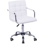 Homcom - chaise de bureau fauteuil manager pivotant hauteur r�glable rev�tement synth�tique capitonn� ...
