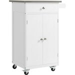 Desserte de cuisine multi - rangements 1 tiroir placard 2 portes avec étagère porte - torchons mdf blanc ... Desserte de cuisine multi - rangements 1 tiroir placard 2 portes avec étagère porte - torchons mdf blanc ...