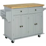 Desserte de cuisine multi rangements 2 tiroirs 2 placard 2 portes avec �tag�re range - bouteille porte ...