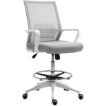 Homcom - fauteuil de bureau chaise de bureau assise haute r�glable dim. 64l x 59l x 104 - 124h cm pivotant ...