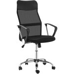Homcom fauteuil de bureau manager grand confort dossier ergonomique hauteur assise rglable pivotant ...