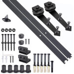 Homcom kit de porte coulissante syst�me galandage pour porte �paisseur 35 - 45 mm largeur max. 1 m charge ...